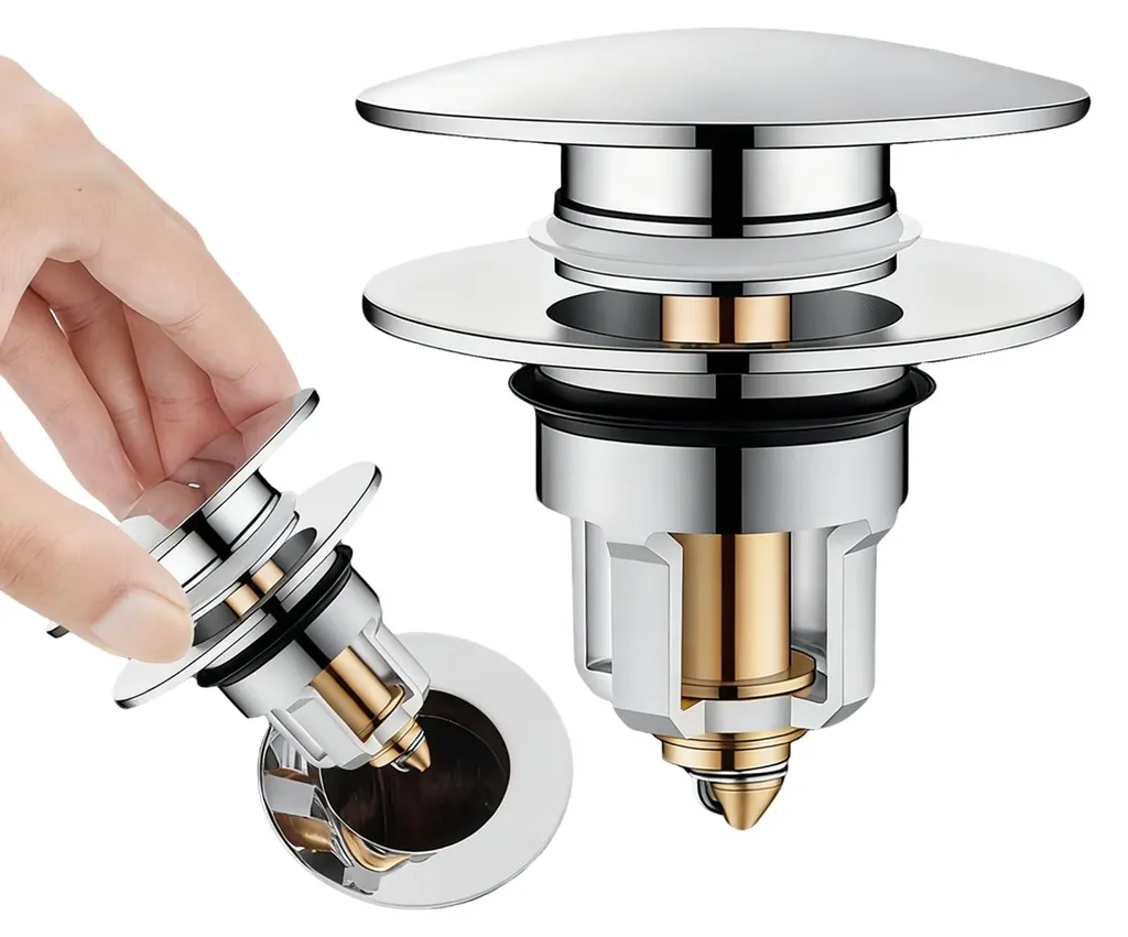 Bouchon de lavabo universel en laiton pour évier de cuisine