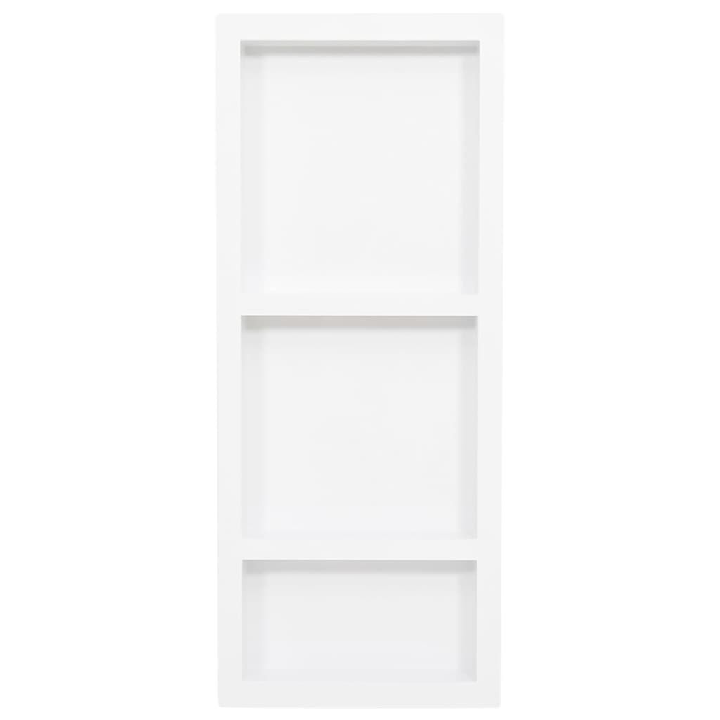 Nicchia doccia a 3 scomparti bianco opaco 41x99x9 cm Immagine del prodotto 