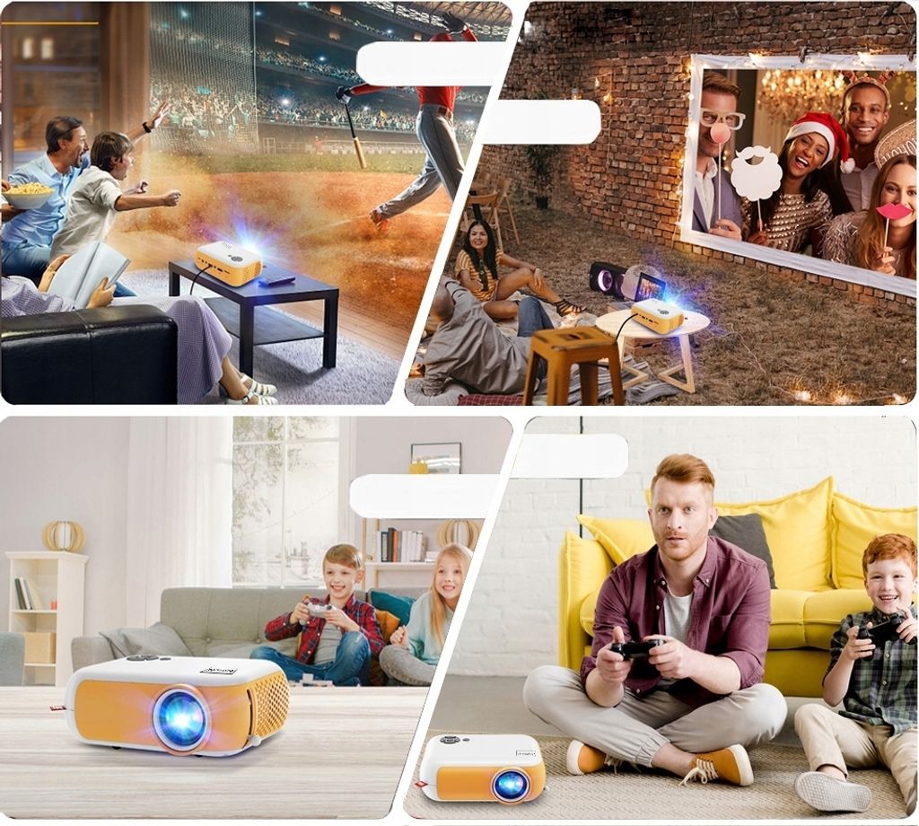PRENOSNÝ PROJEKTOR MINI LED PROJEKTOR FULL HD 1080p USB Obrázok produktu 12