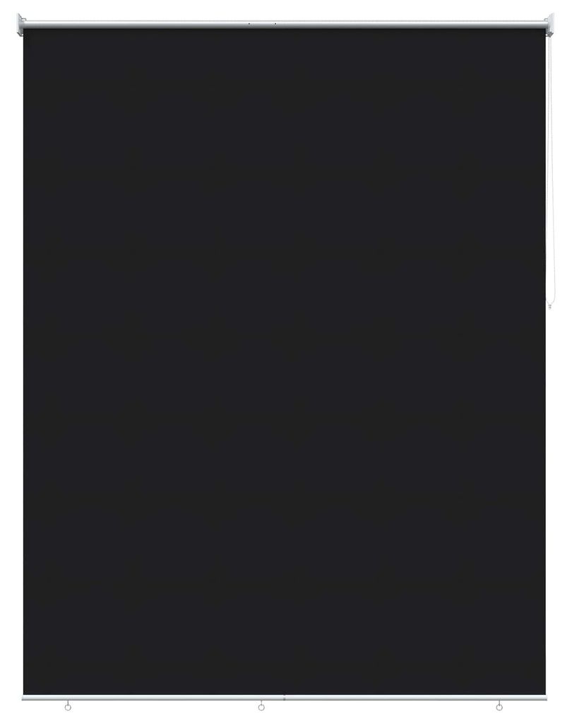 vidaXL Rollo mit UV-Schutz Schwarz 180 x 140 cm Polyester