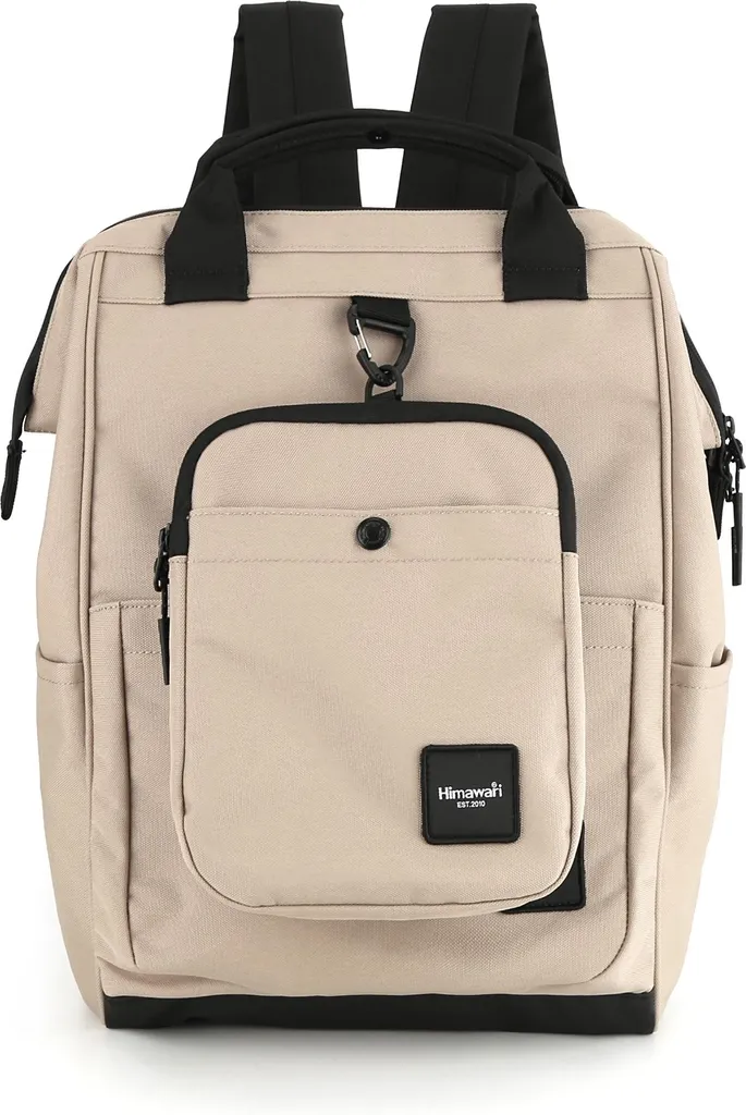Zaino Himawari Beige Donna 40cm | Accessorio Urban Chic Impermeabile