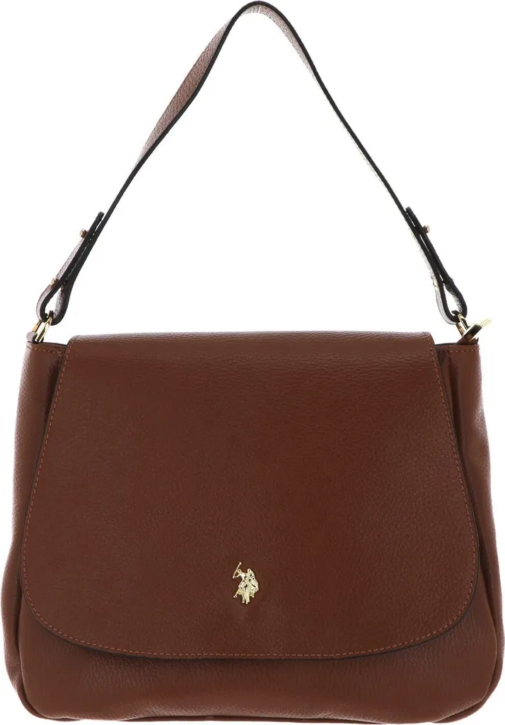 Sac Bandoulière Femme en Cuir Brun Tan - U.S. POLO ASSN. Gamme Arlington