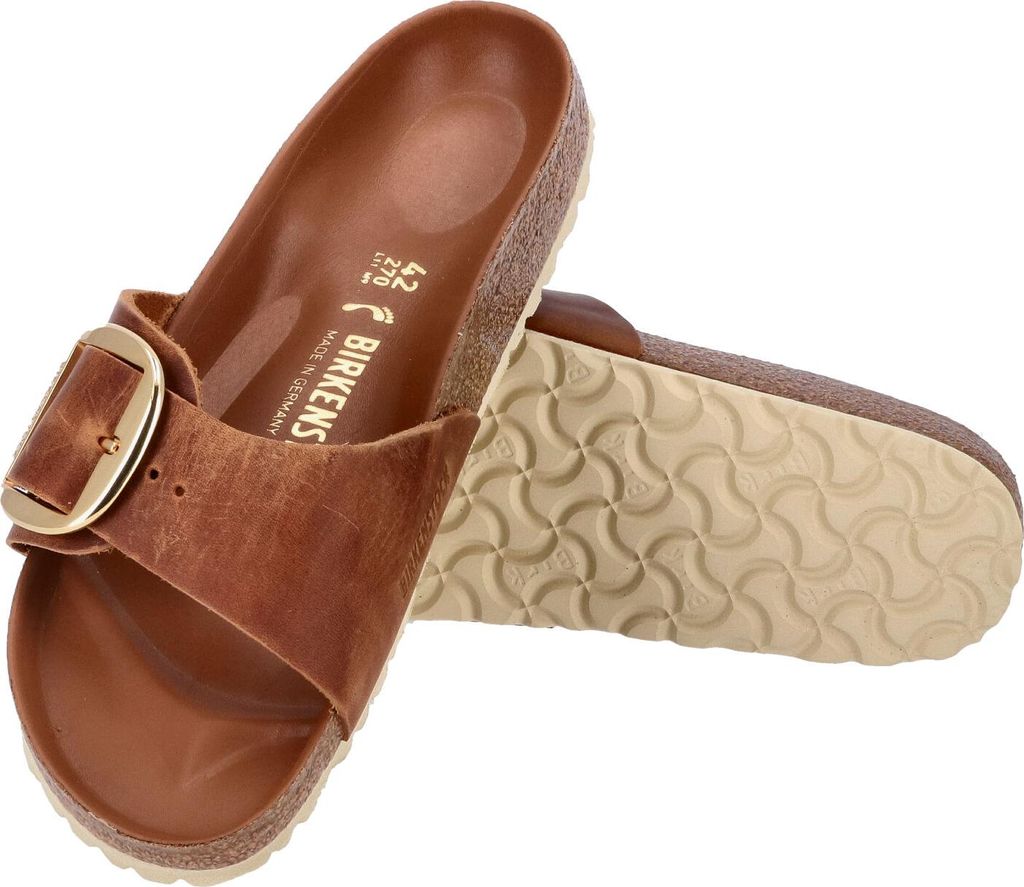 Birkenstock sandali taglia 42 Madrid Big Buckle Cognac Immagine del prodotto 