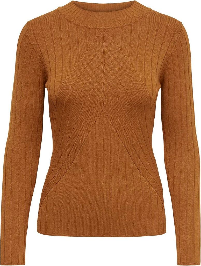 JDY Strickpullover Eleganter Langarm Rundhals Pullover Größe: L