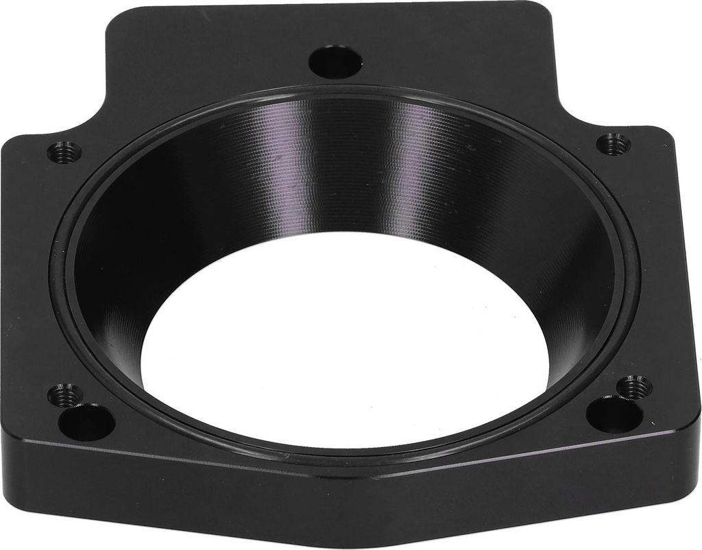 4-Zoll-Ansaugkrümmer-Drosselklappengehäuse-Adapter, Distanzstück aus Aluminiumlegierung, passend für GM LS1 LS2 LS6 LSX LS4