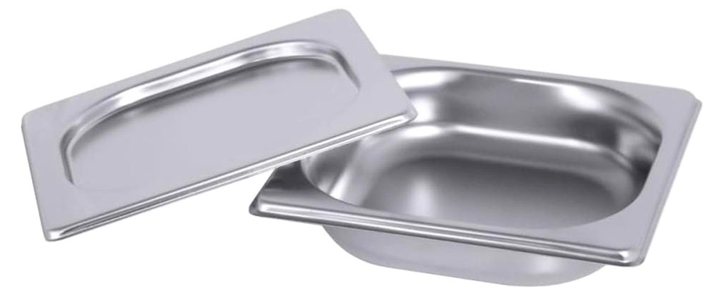 JVA Menüschale Salat 0,4 l GN 1/6, 40 mm aus Edelstahl