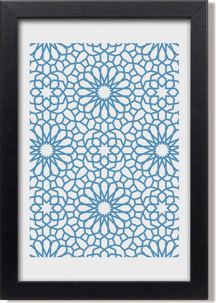 Bild 20x30 MDF-Rahmen, Wandkunst Orientalisches Muster Produktbild 