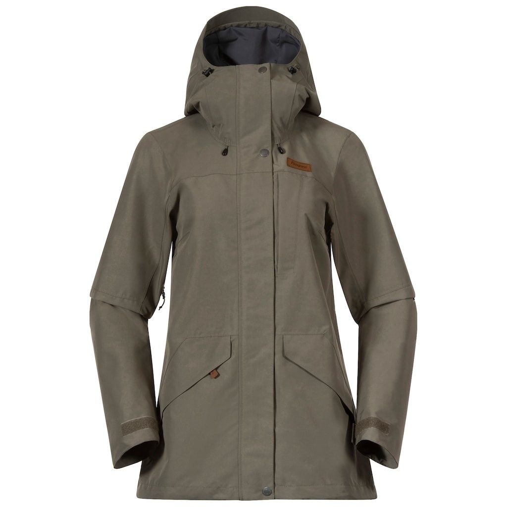 Bergans Damen Nordmarka 2L Regenjacke Green Mud M