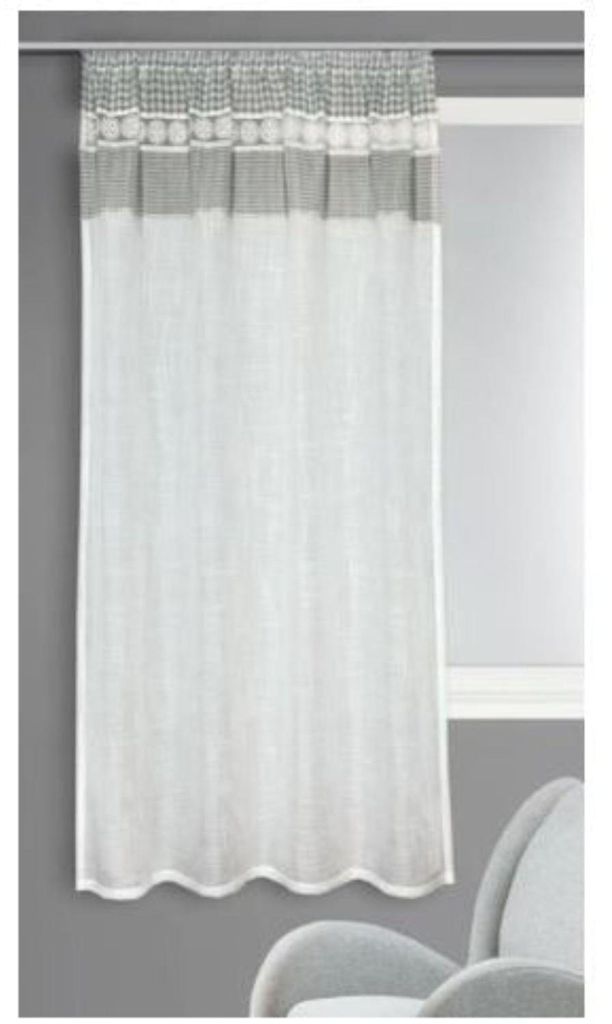 Fertigschal "Walli" - Vorhang von Albani: 175x135 cm / Grau Größe (HxB): 175x135 cm Farbe: Grau