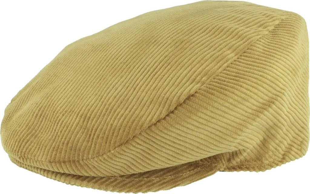 Hut-Breiter Berretto Uomo Cotone a Coste | Offerta Flat Cap Qualità