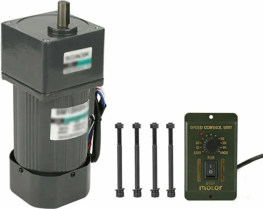 Moteur à engrenages 120W AC 220V 1350 tr/min avec régulateur de vitesse