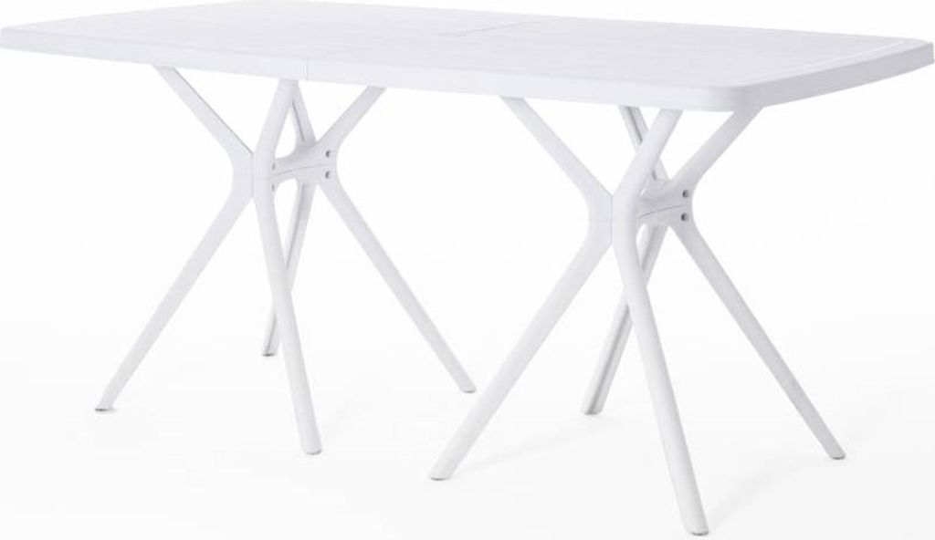 Table d'extérieur rectangulaire 158x84 cm en polypropylène Image du produit 