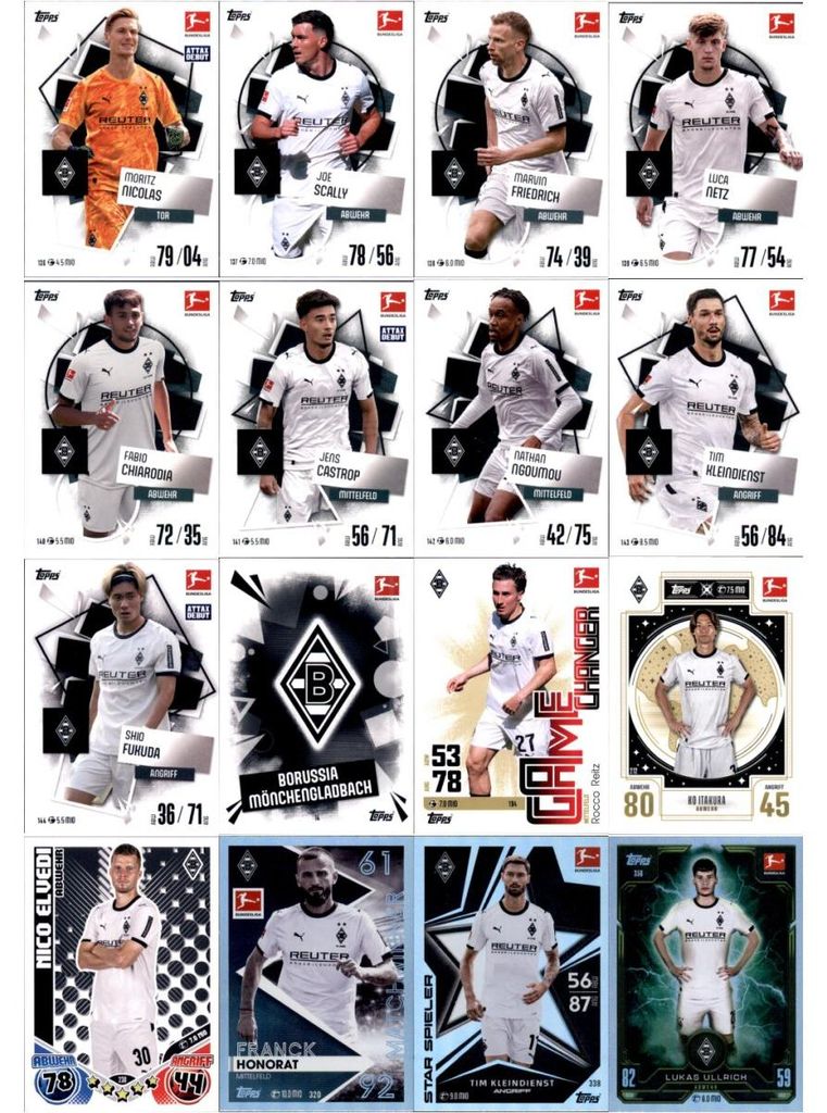 Topps Match Attax Bundesliga - 2025/26 - Mannschaftspaket - BORUSSIA MÖNCHENGLADBACH