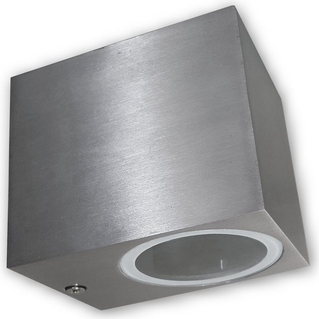 C-Light LED Wandleuchte Berlin 1-flammig alu gebürstet 230V GU10 5,5W warmweiss