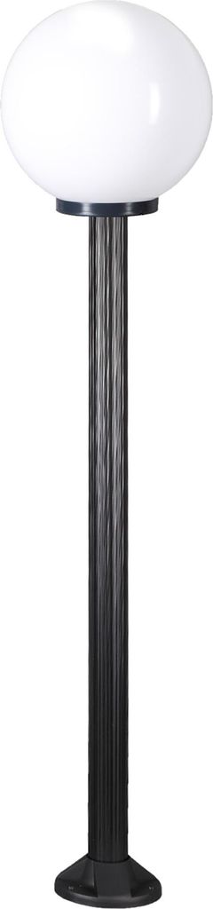 Lampe d'allée Boule opale 30cm Ø, hauteur 125cm Image du produit 