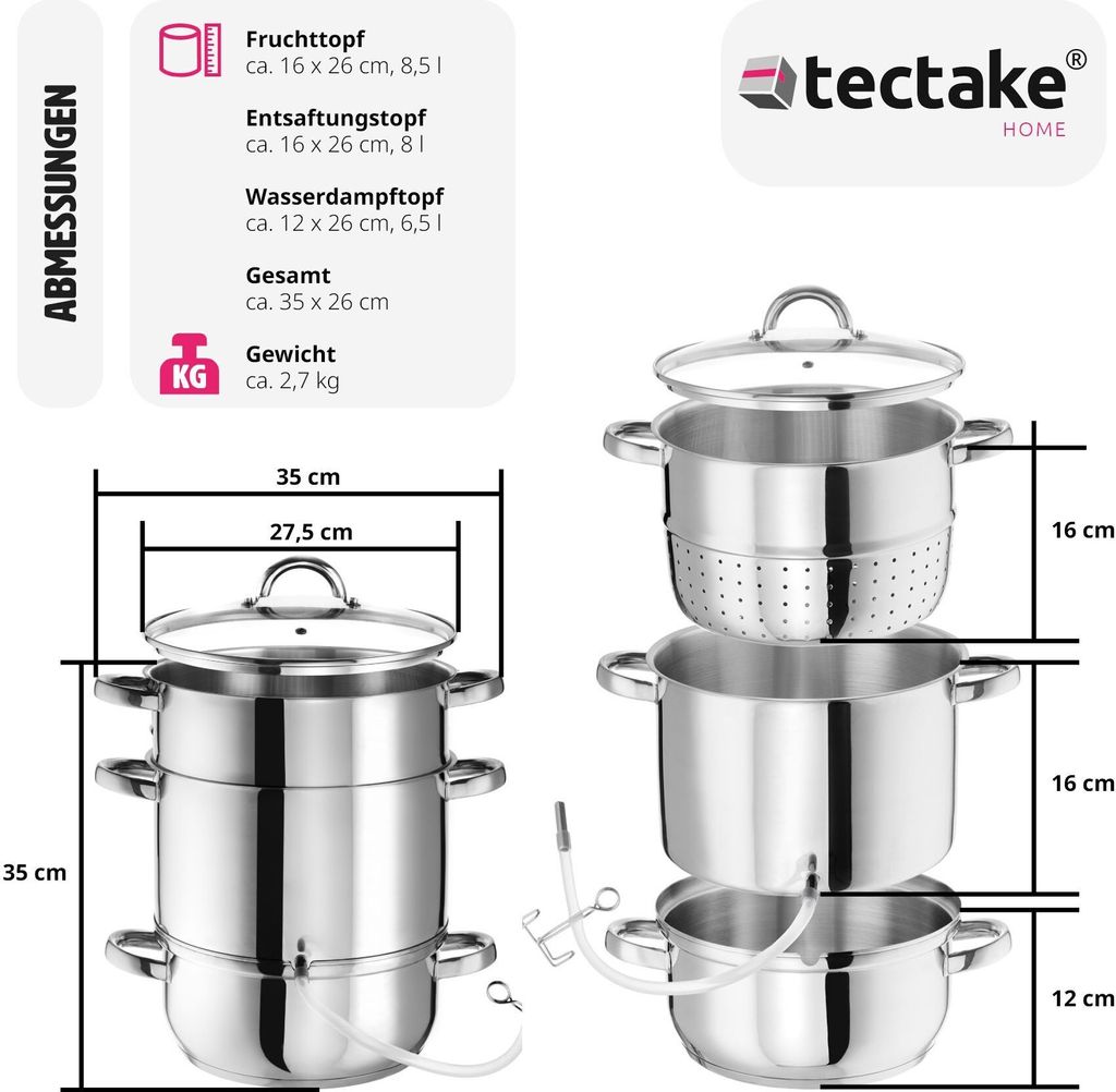 Dampfentsafter Ø 26 cm Produktbild 5