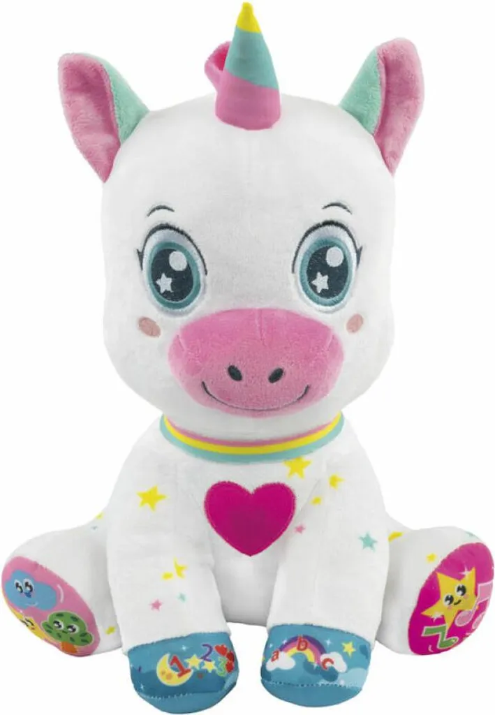 Peluche Interactive Licorne pour Enfant - Jouet Éducatif Lumineux