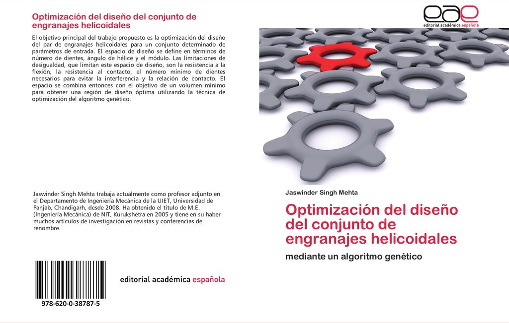 Optimización del diseño del conjunto de engranajes helicoidales