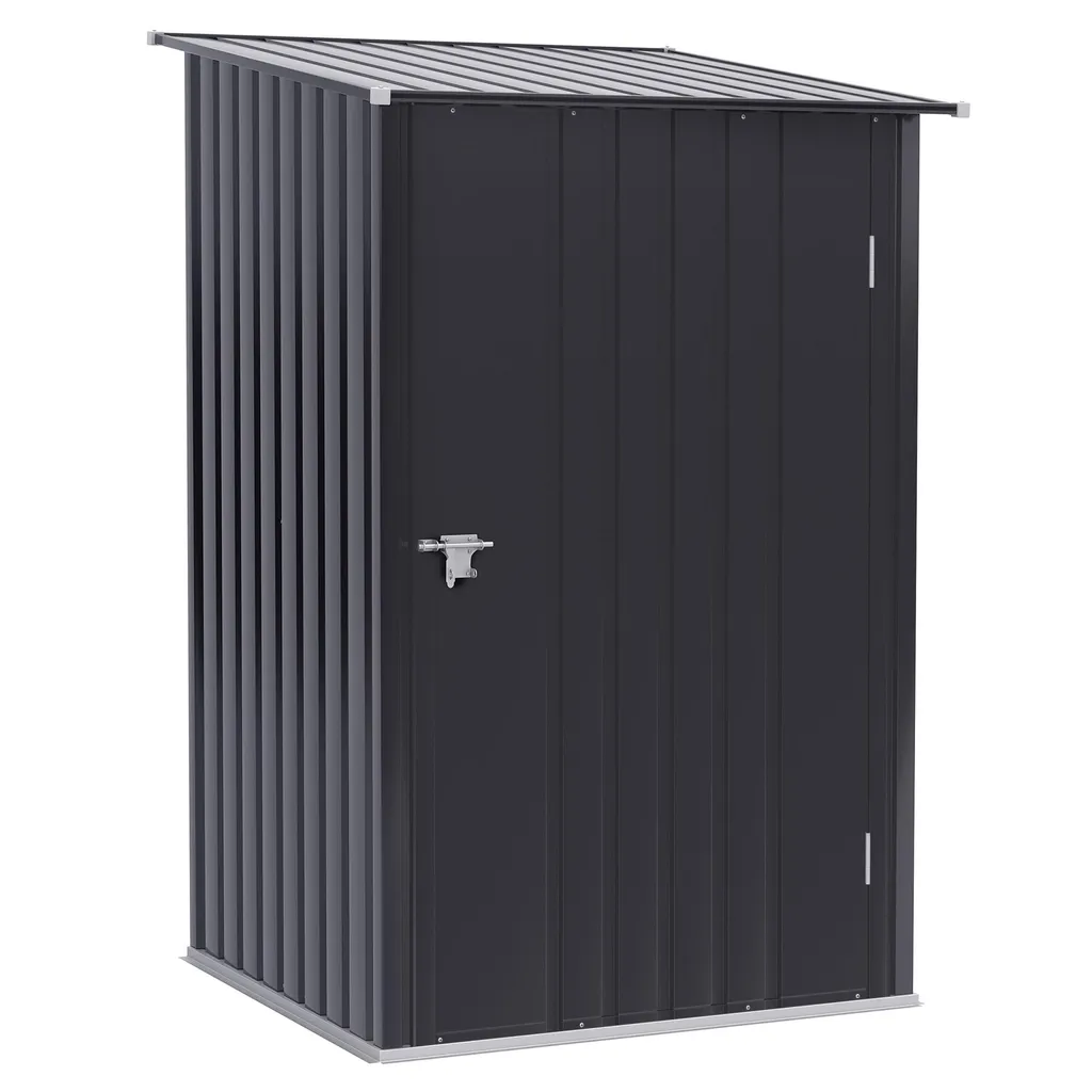 Abri de jardin pour stockage d'outils 1x1m cabane de jardin compacte Gris