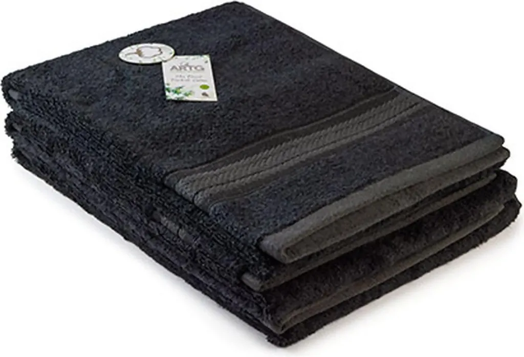 Asciugamano Bambù A&R 403.50 Nero 50x100 | Assorbente e Ipoallergenico