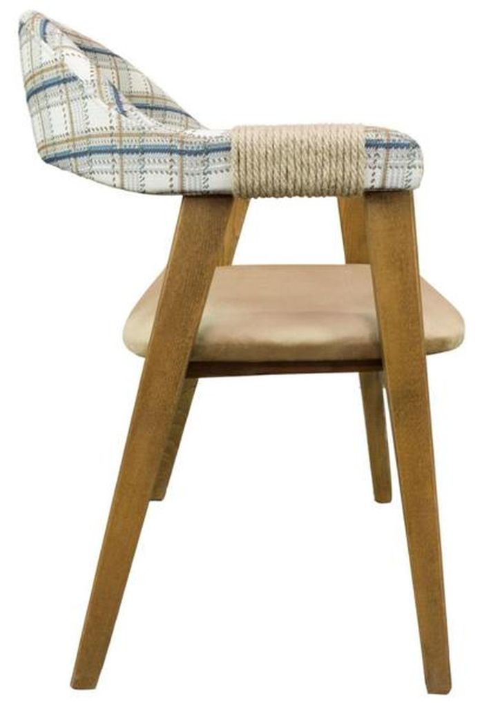 Esszimmerstuhl Holzstuhl Stuhl Küchenstuhl Lehnstuhl Braun Holz Vintage Style
