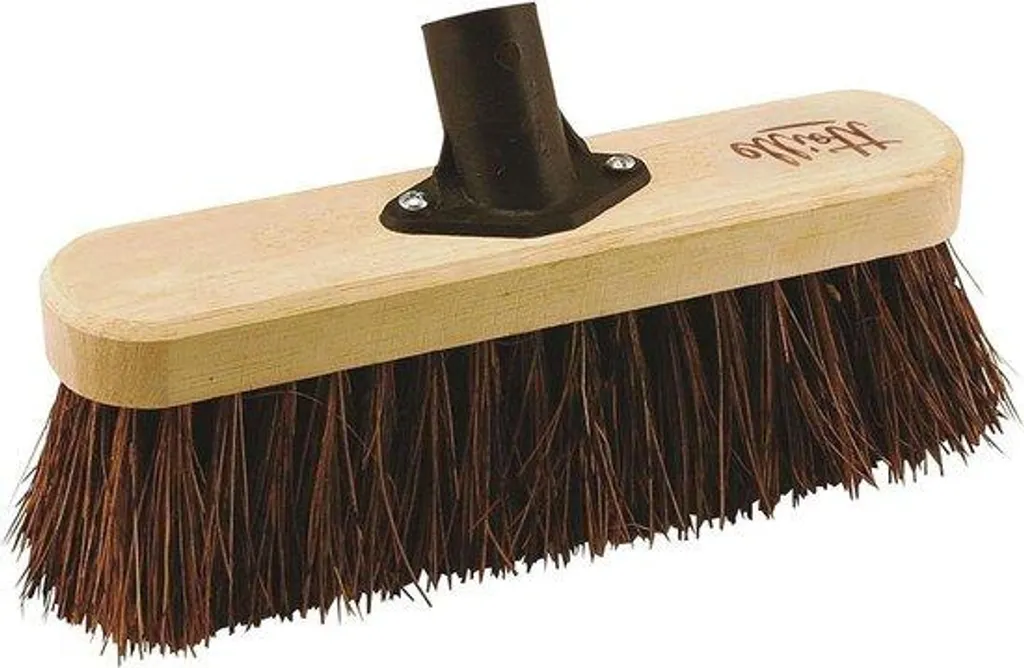 Balai traditionnel en fibres de palmier naturelles pour sols secs