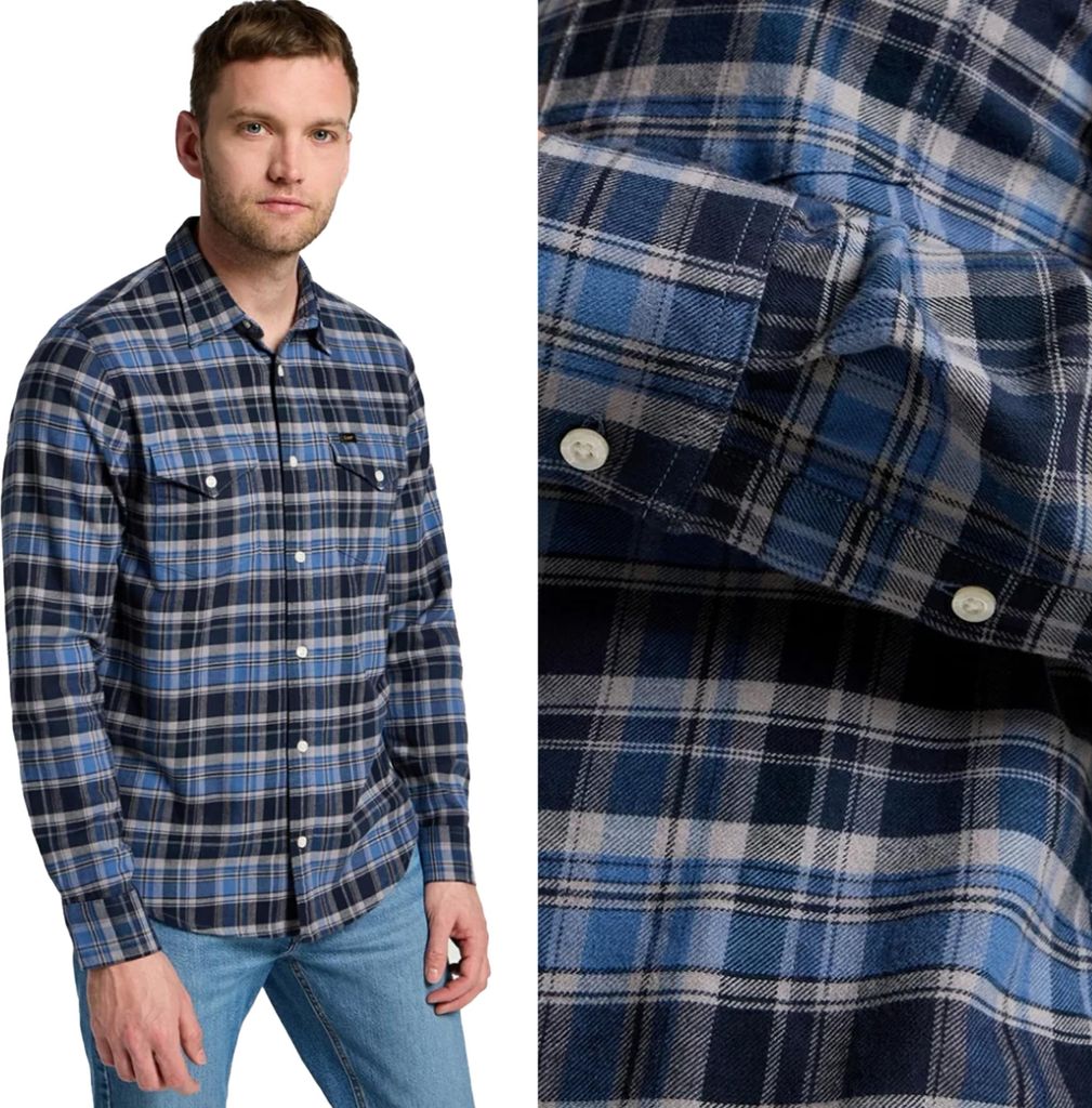 LEE Herren, Hemd REGULAR SHIRT, M, Blau, herrenhemden, , herren