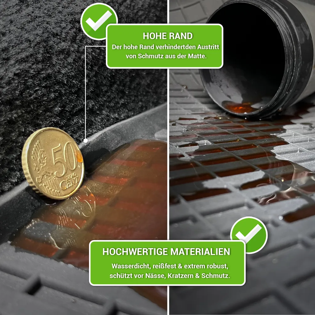 Tappetini Gomma su Misura Ford Grand C-MAX 2009-2019 | Set 2 Pezzi - 3