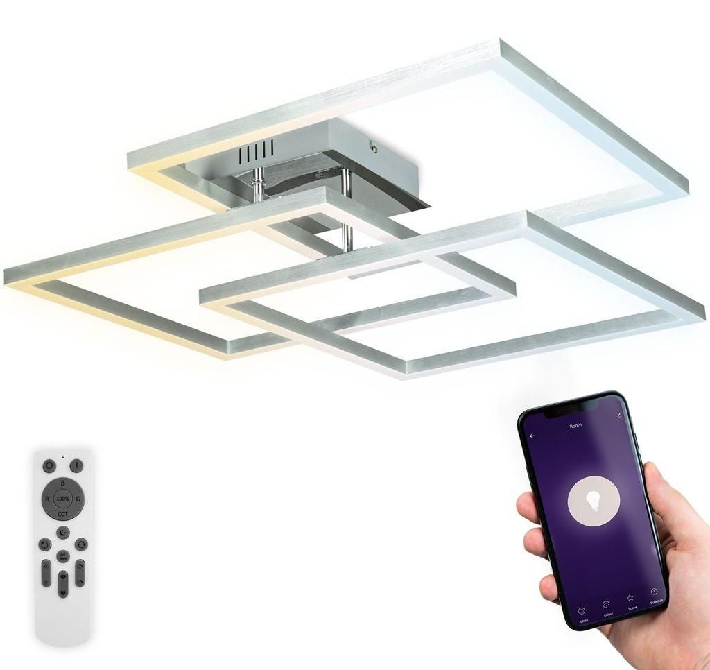 B.K.Licht Plafonnier LED moderne, connecté WiFi I App et Image du produit 