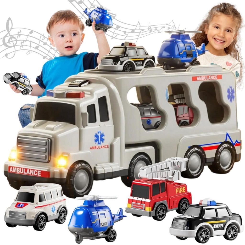 Woopie Road Tow Truck Set De 5 Voitures - Ambulance Image du produit 