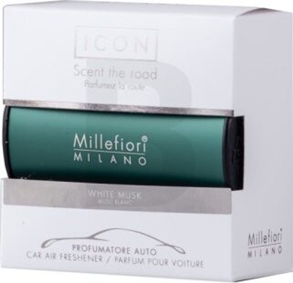 Millefiori Milano Icon Car Air Freshener White Musk Classic