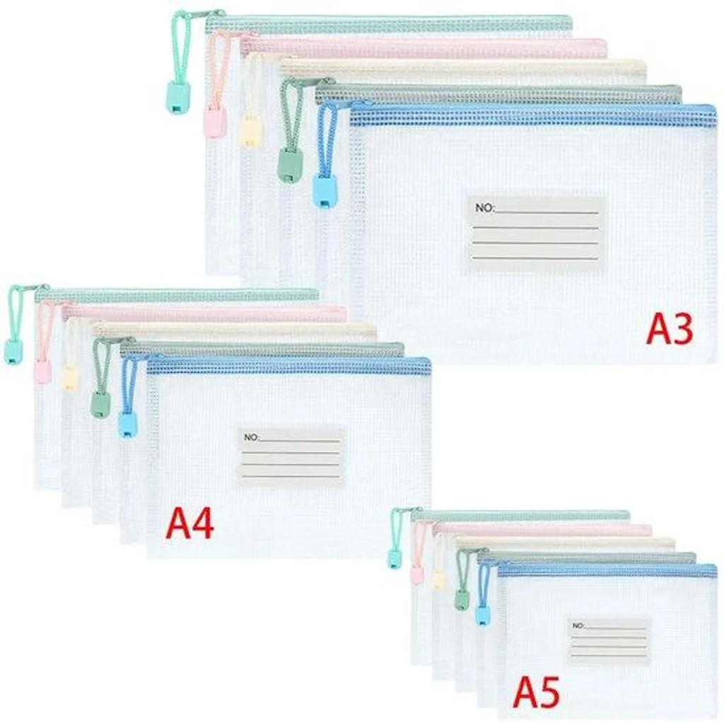 Fini le Désordre : 15 Pochettes Porte-documents avec Filet pour Organiser