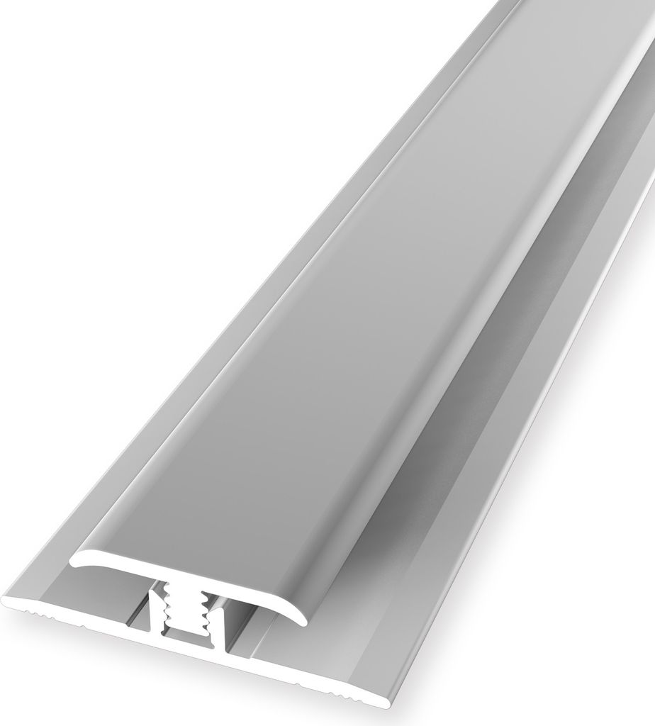 Wandprofil 7 x 7 x 2600 mm Einfasshöhe 3 - 5 mm Tapetenprofil Verbindungsprofil Aluminium eloxiert Glatt Ungebohrt Silber Küberit