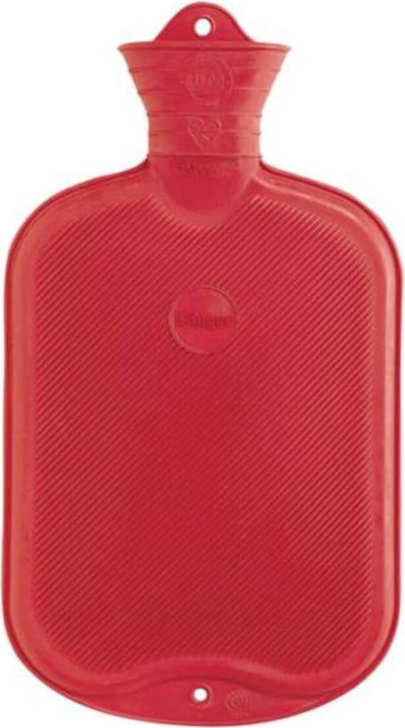 Wärmflasche Sänger 2 Liter beidseitige Lamellen Rot Produktbild 
