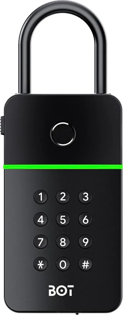 Boîtier à clés sécurisé connecté TTLock noir BOT KB4 pour extérieur