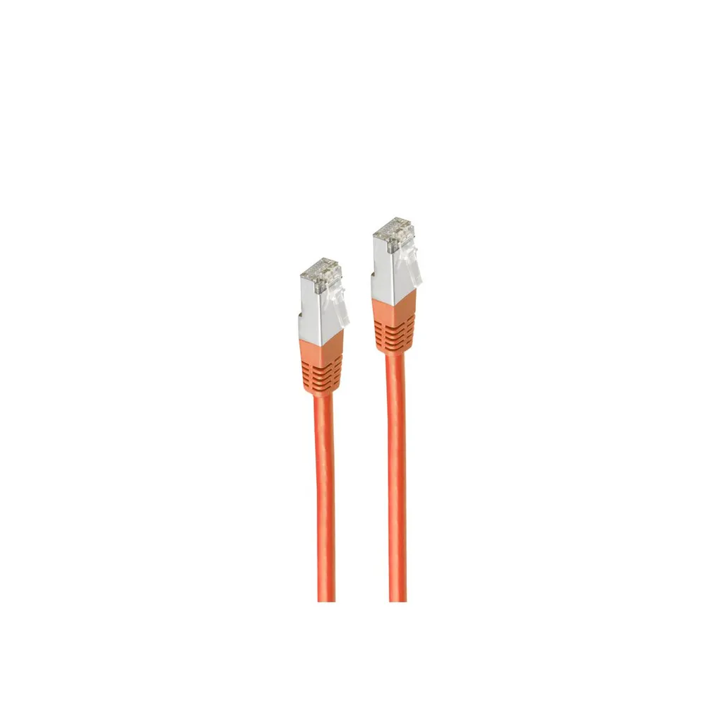 Câble réseau 50 mètres Cat5e Orange pour connexion internet haut débit