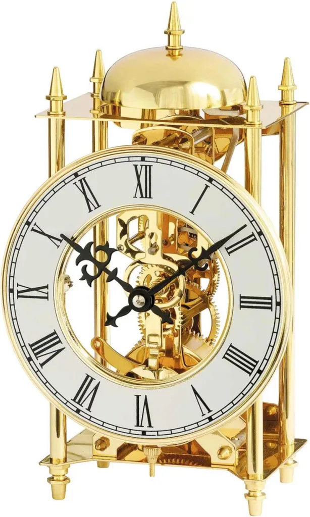 Horloge mécanique AMS 1183 sans piles en laiton 14 jours avec sonnerie