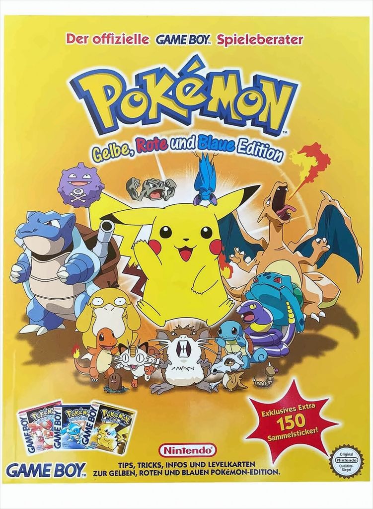 Pokemon - Lösungsbuch (rot, blau, gelb) Produktbild 