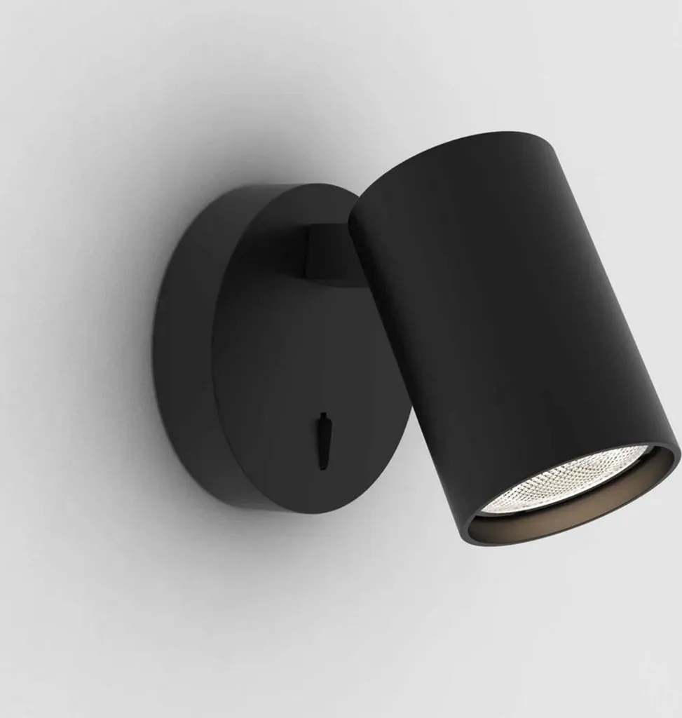 Lampada da Parete Astro Ascoli Nero Opaco - Illuminazione di Design GU10