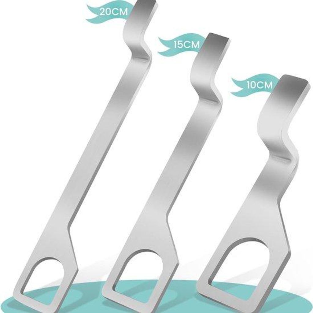 Rohre 10/15/20 cm (3-pack), rostfreier Stahl-Achterbumpersupport, geeignet für Volkswagen T4 T5 T6 Multivan/California/Camping/Bus (3)