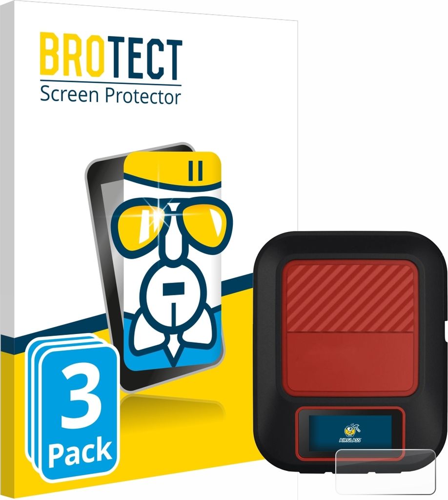3x BROTECT Schutzglas für Garmin inReach Messenger Plus Schutzfolie Panzer Folie Glas Display Schutz klar