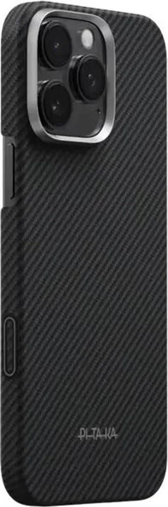 Protection iPhone 16 Pro anti-rayures en aramide véritable Noir/Gris - 2