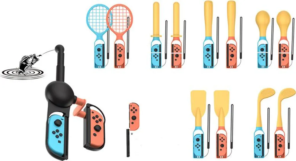 Kit accessoires Joy-Con Switch 24 pièces avec sangles de maintien - 3