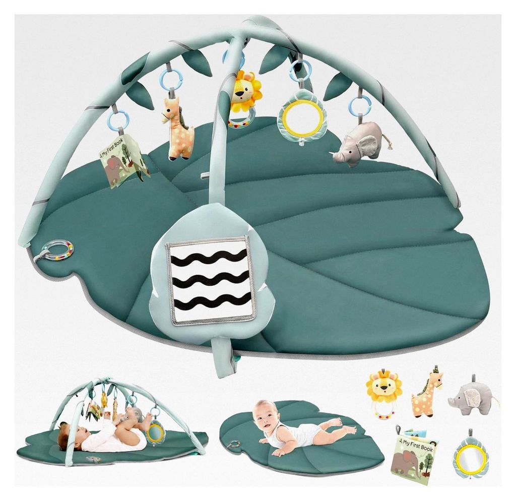 Spielmatte für Babys mit Spielbogen und abnehmbaren Spielzeugen