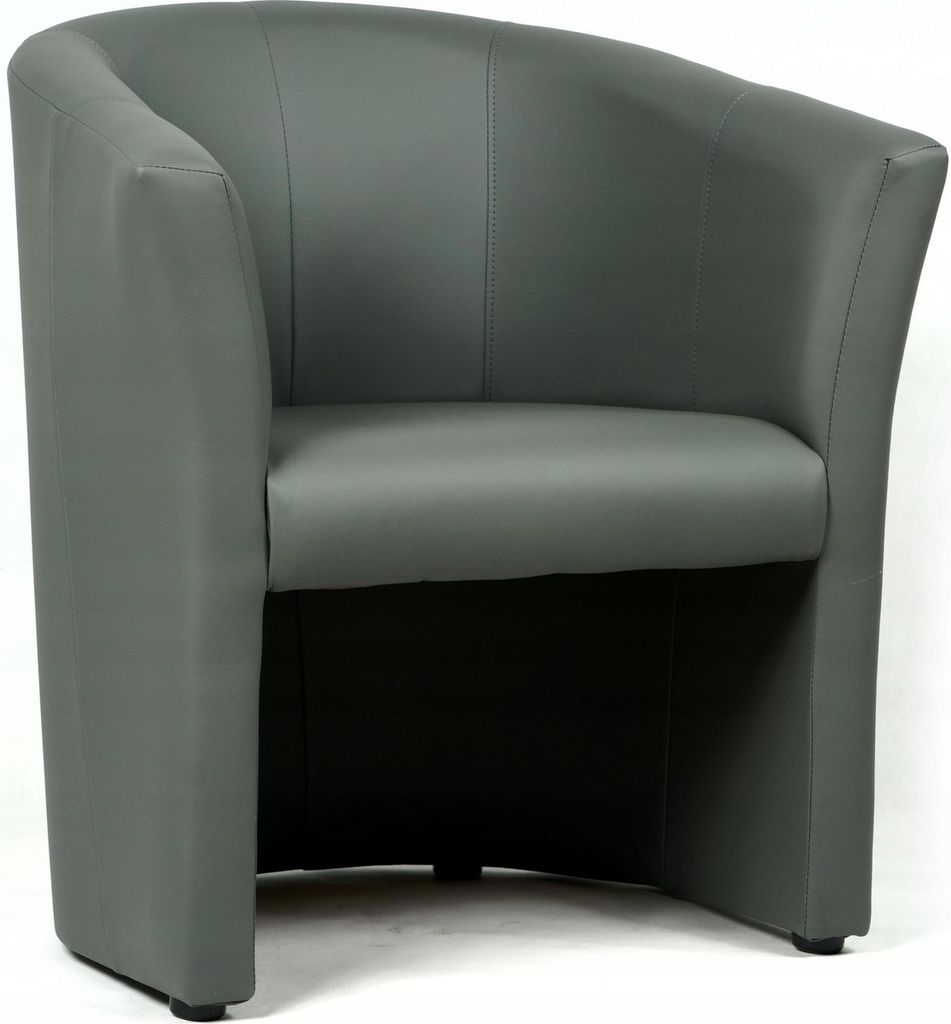 Sessel - Grau - 75x79x64 cm B/H/T - Kunstleder - Fleckenbeständig - Sessel für Wartezimmer - CAFE