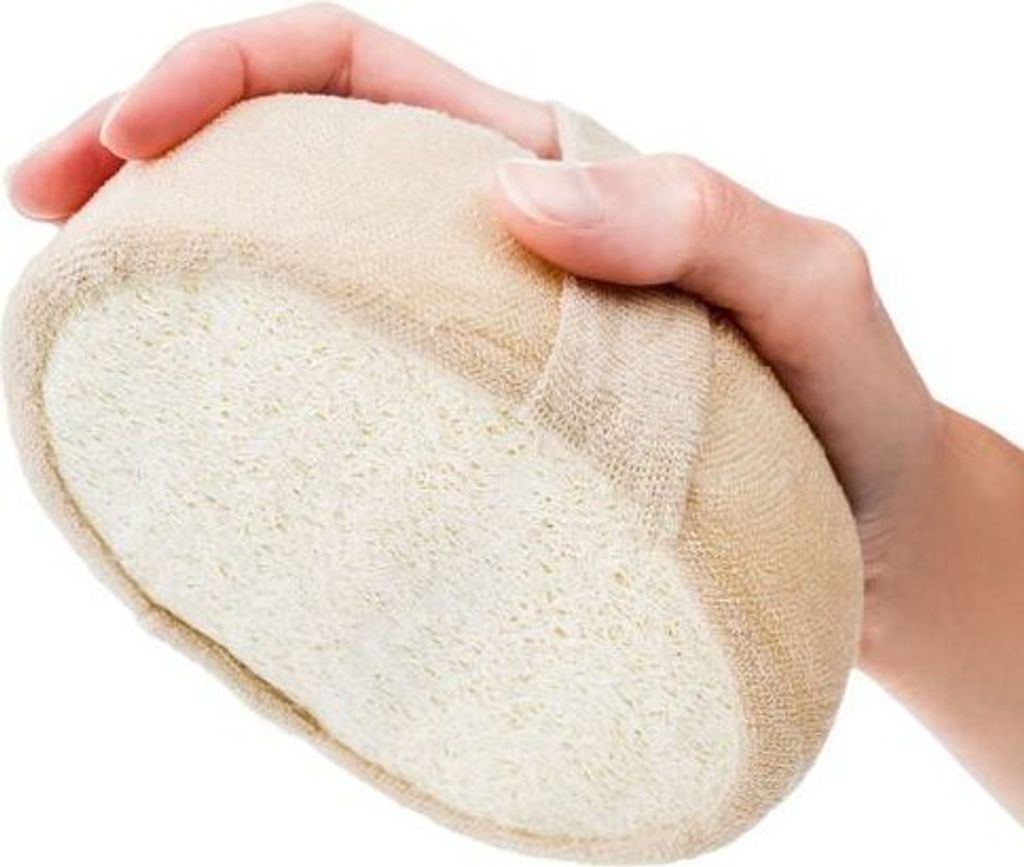 K-Pro Luffa Schwamm - Natur Loofah Duschschwamm - Körper Produktbild 1