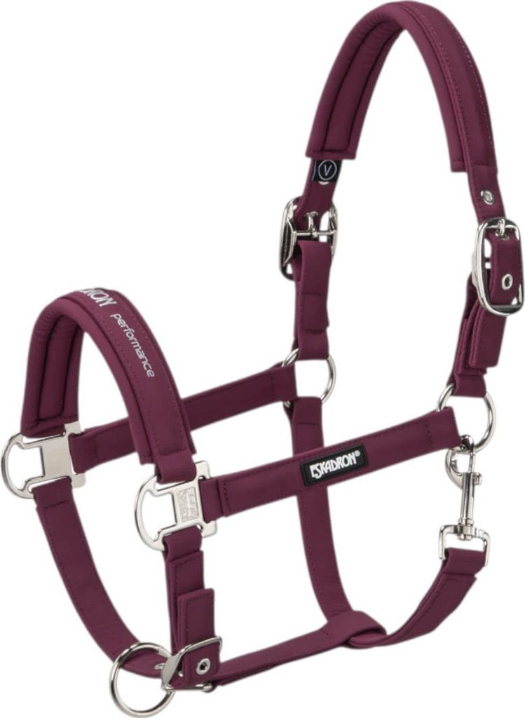 Eskadron Halfter Double Pin Buckle Softshell Nylonhalfter Blackberry P2