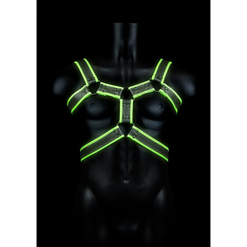 Body Harness Uomo/Donna Verde Neon L/XL | Accessorio Bondage Soft