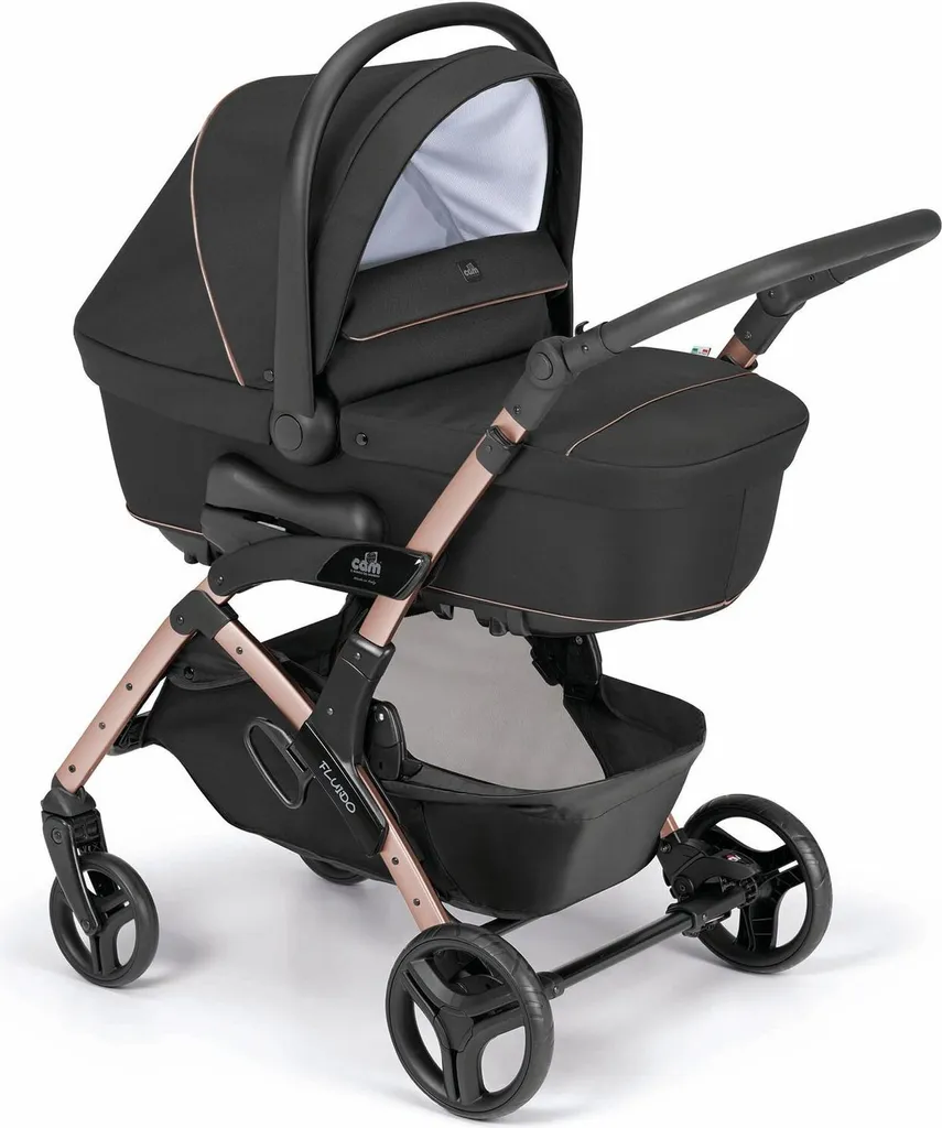 Poussette Fluido Easy Kombi 2in1 avec Coque Bébé Incluse - Trio Complet