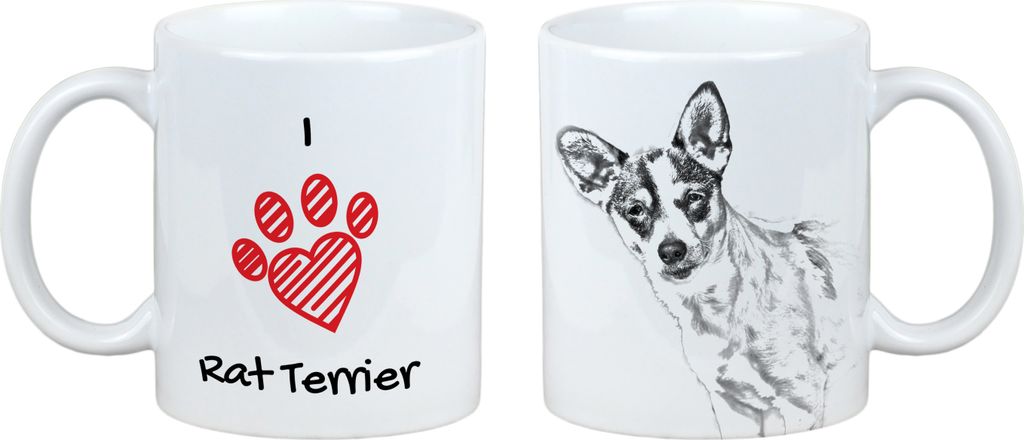 Rat Terrier - Tasse mit Hund, entzückende Tasse mit Grafik, Geschenk mit Ihrem Foto von der Marke Art-Dog